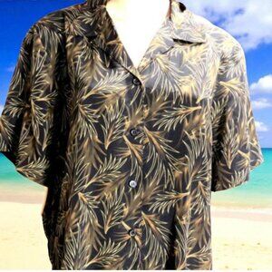 Tropical Brown & Black Shirt